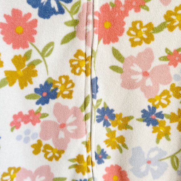 Carters Baby 6-9M Floral Multi Microfleece Sleep Bag Sleepsack Soft Warm Zip - Picture 4 of 4